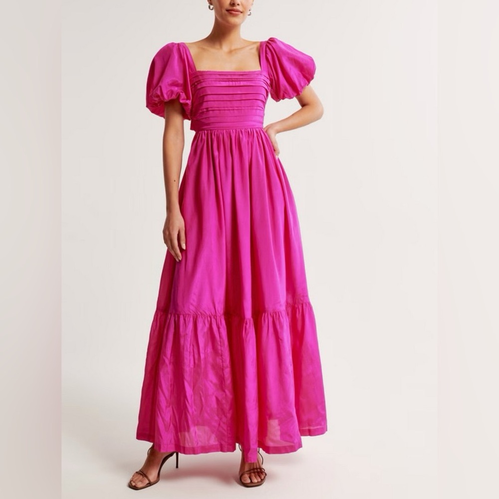 Abercrombie & Fitch Fuchsia Maxi Dress